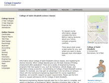 Tablet Screenshot of collegeofsaintelizabeth.com